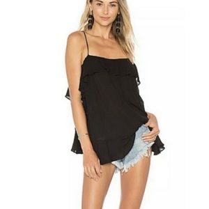 NEW WITH TAGS Free people cascades cami in black XS